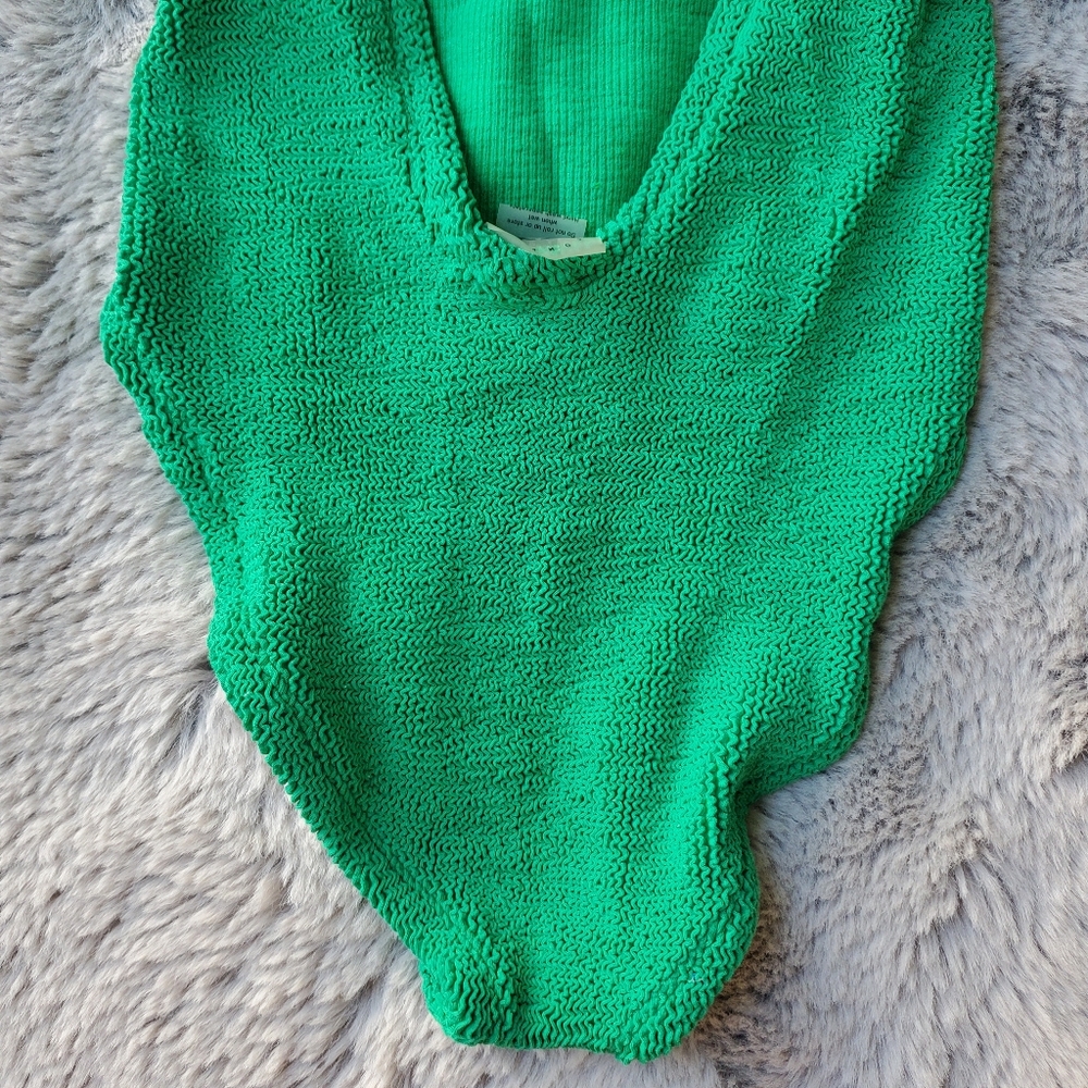 Hunza G Square Neck One Piece in Emerald - Picture 12 of 16